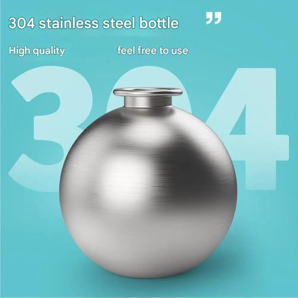 Spherical Pet Water Bottle - Stainless Steel