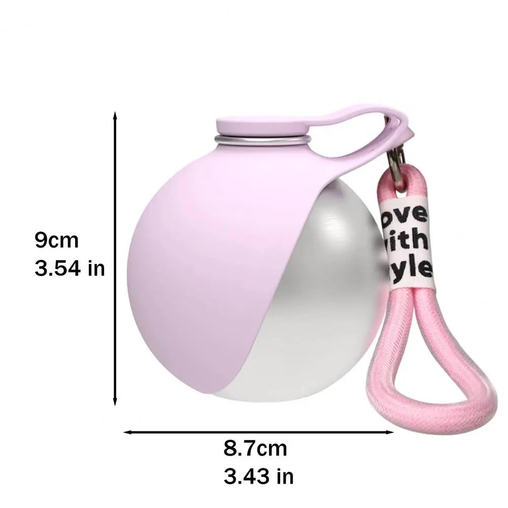 Spherical Pet Water Bottle - Stainless Steel