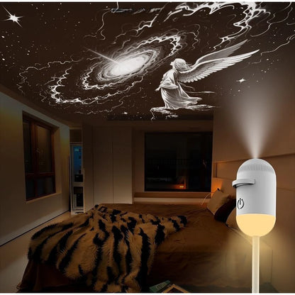 Galaxy Projector Night Lamp – Starry Sky Bedroom Atmosphere Light