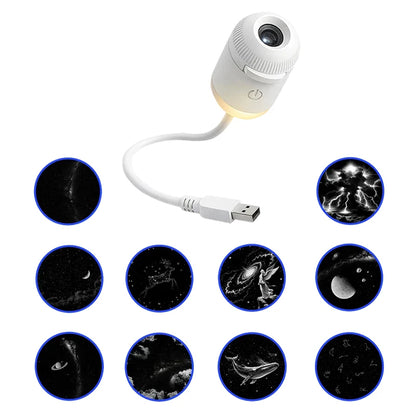 Galaxy Projector Night Lamp – Starry Sky Bedroom Atmosphere Light